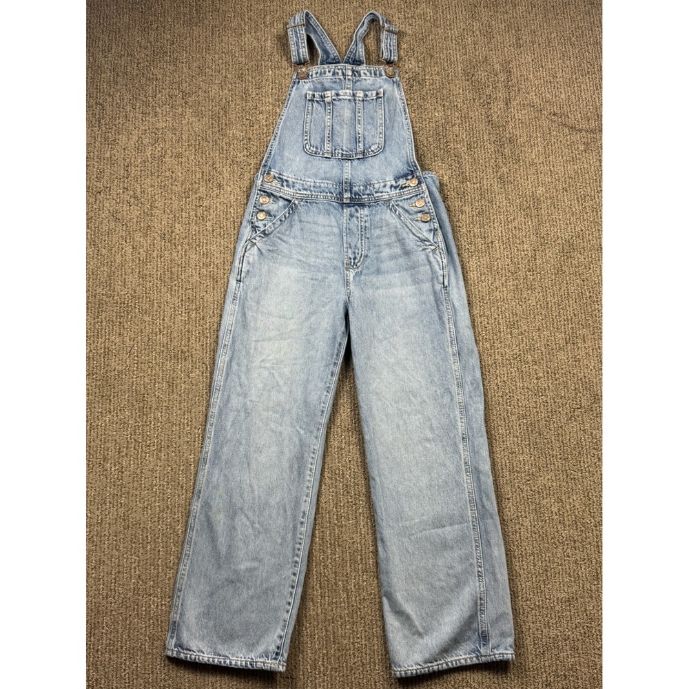 Gap Denim Overalls Kids XL 12 Light Wash Jean Bibs 100% Cotton
